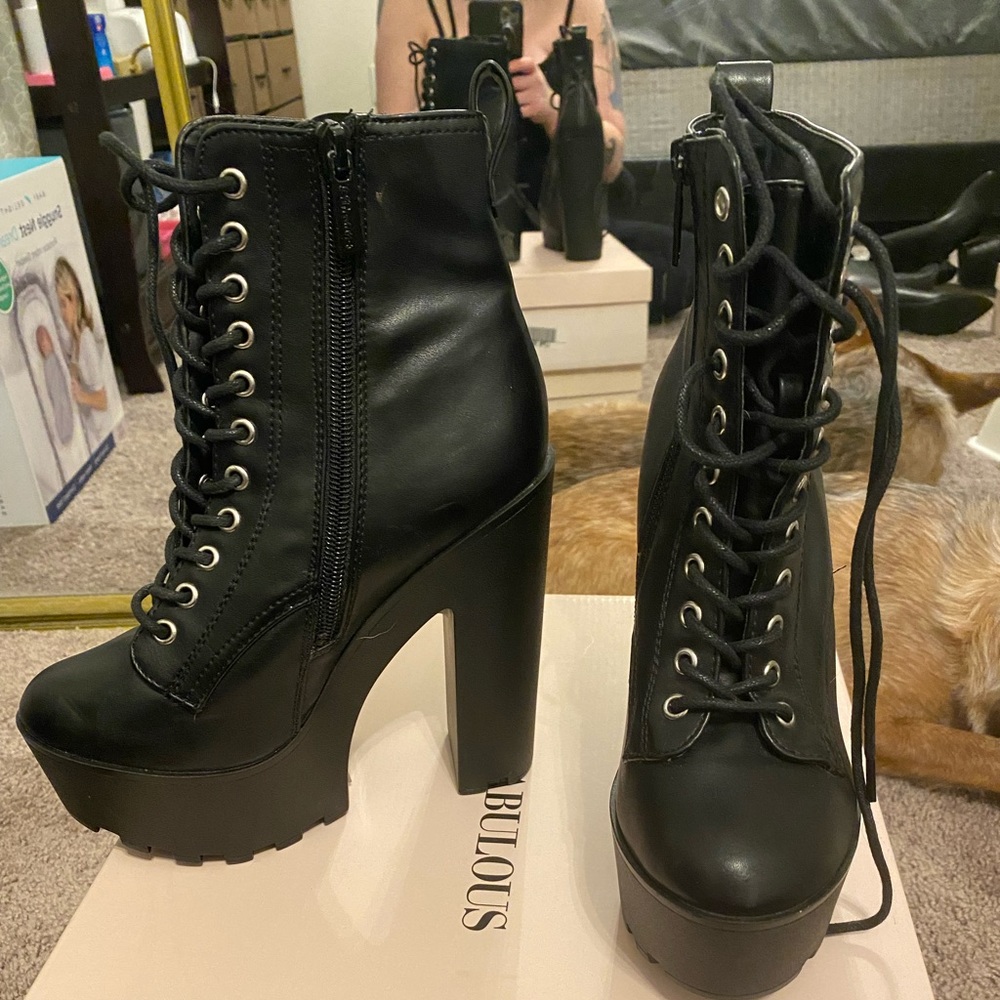 Platform booties
